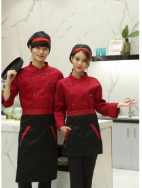 廚師服T標 紅色