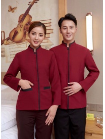 保潔服一?？?紅色